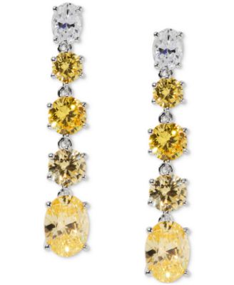 Eliot Danori - Stone Linear Drop Earrings