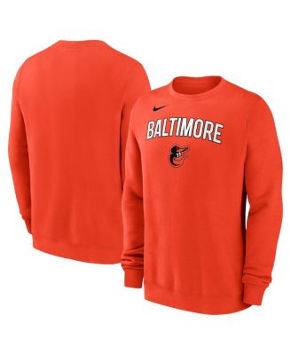Nike - Men's Orange Baltimore Orioles Pullover Sweatshirt