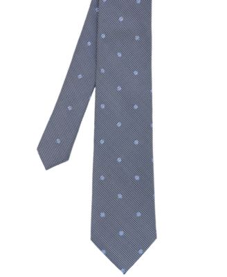 Ben Sherman - Men's Dot Plaid Silk Tie