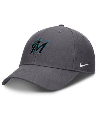 Nike - Men's Gray Miami Marlins Club Performance Adjustable Hat
