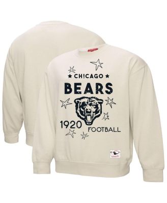Mitchell & Ness - Women's Cream Chicago Bears Shooting Stars Pullover Sweatshirt