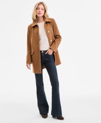 Michael Kors - Women's Collared Button-Front Coat