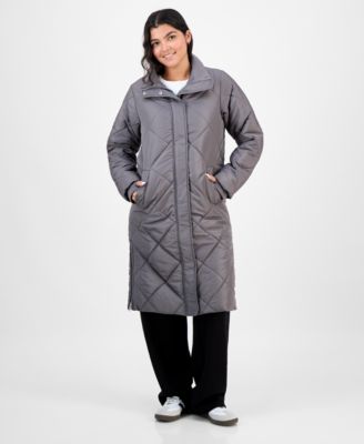 CoffeeShop - Juniors' Shawl-Collar Quilted Coat