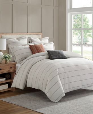 Levtex - Leo Stripe Textured 3-Pc. Comforter Sets