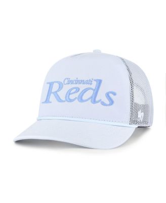 '47 Brand - Men's Light Blue Cincinnati Reds Foundation Script Hitch Adjustable Trucker Hat