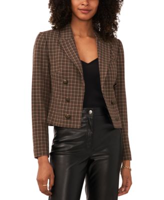Vince Camuto - Women's Cropped Open-Front Blazer