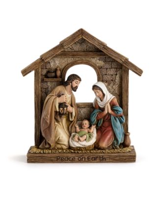 9.25" Holy Family "Peace on Earth" Nativity image