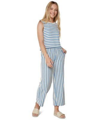 Roxy - Juniors' Java Stripe Cotton Pants
