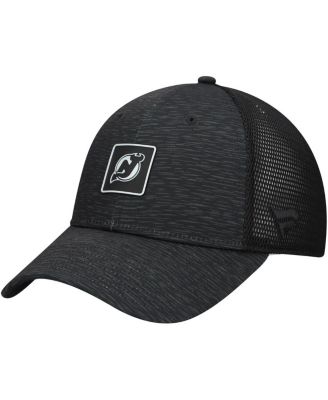 Fanatics - Women's Black New Jersey Devils Authentic Pro Adjustable Trucker Hat