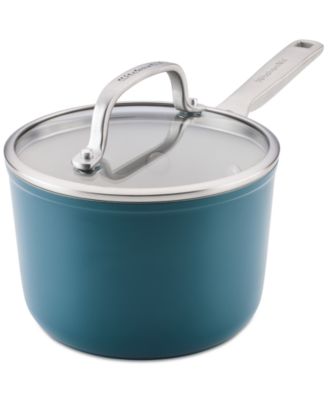 Hard-Anodized Ceramic Induction 2-Qt. Saucepan with Lid image