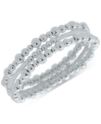 Nine West - 3-Pc. Set Beaded Stretch Bracelets