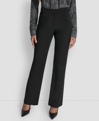 DKNY - Women's Modern Fit Flat-Front Trousers