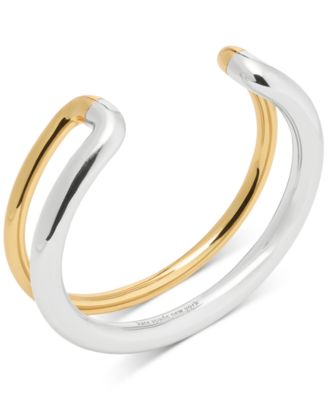 kate spade new york - Two-Tone Interlock Cuff Bracelet