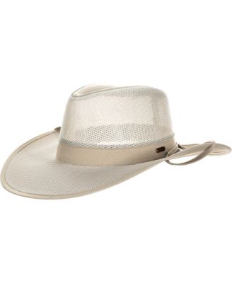 Scala - Men's No Fly Zone Mesh Safari Hat