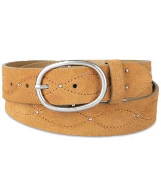Levi's - Western Stitched & Studded Suede Belt