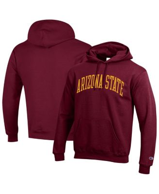 Champion - Men's Maroon Arizona State Sun Devils Basic Arch Fleece Pullover Hoodie