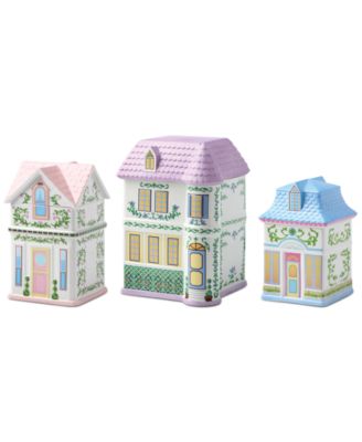 Village 2nd Edition House Canisters, Set of 3 image