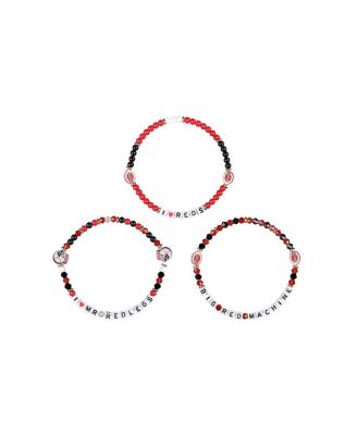 FOCO - Cincinnati Reds 3-Pack Friendship Bracelet Set