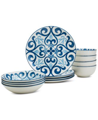 Haven - Ragusa 12-Pc. Dinnerware Set, Service for 4