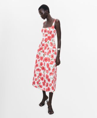 MANGO - Women's Flared Cotton Dress