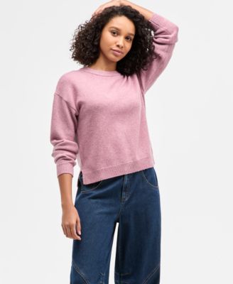 Freshman - Juniors' Drop-Shoulder Long-Sleeve Sweater