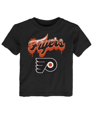 Outerstuff - Toddler Black Philadelphia Flyers Bubbly Script T-Shirt