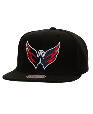 Mitchell & Ness - Men's Black Washington Capitals Core Top Spot Snapback Hat