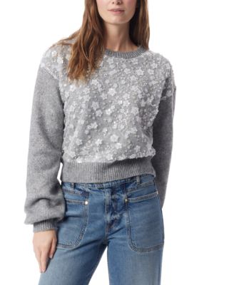 DEE OCLEPPO - Women's Oriel Embellished Overlay Pullover