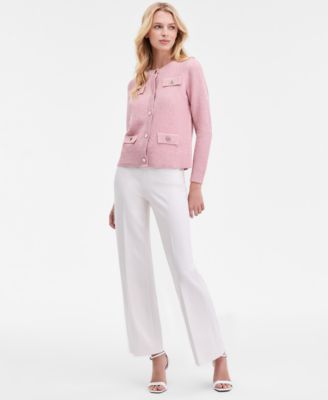 Anne Klein - Women's Mid-Rise Pull-On Compression Pants