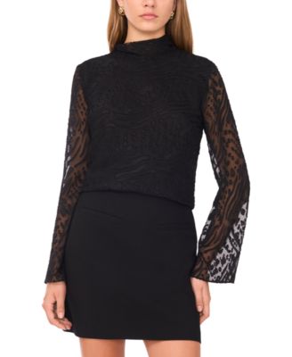 1.STATE - Women's Long Bell Sleeve Back Tie Top