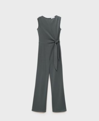 MANGO - Women's Long Knot Jumpsuit