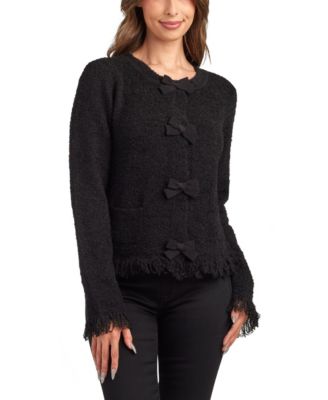 BCX - Juniors' Open Front Long Sleeve Cardigan