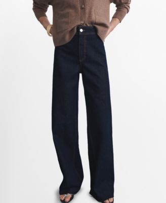 MANGO - Women's Catherin Culotte High-Rise Jeans