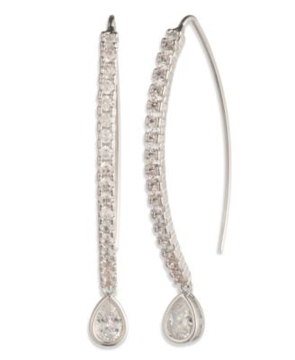 Givenchy - Glass Stone Threader Pierced Linear Earrings