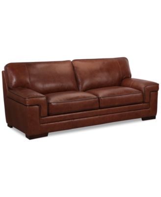 Macy's - Myars Leather Sofa