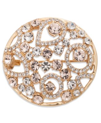 Givenchy - Cubic Zirconia Crystal Cluster Boxed Pin