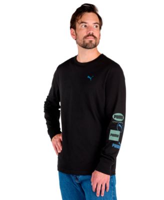 Puma - Men's Stacked Logo Long-Sleeve T-Shirt
