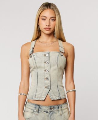 Abrand - Women's Sleeveless Square Neck Top