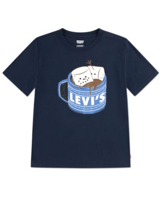 Levi's - Boys 2T-7 Short Sleeve Graphic Hot Chocolate Tee