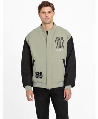 GUESS - Men's Varsity Bomber Regular-Fit Jacket