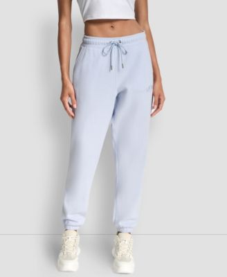 DKNY - Women's Varsity Embroidered Logo Relaxed Pockets Pull-On Joggers
