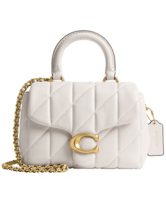 COACH - Quilted Tabby Mini Leather Top Handle Bag
