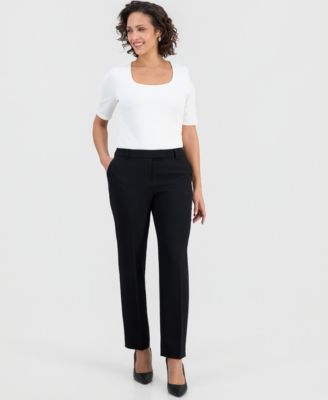 Kasper - Women's Extended-Tab Straight Pants