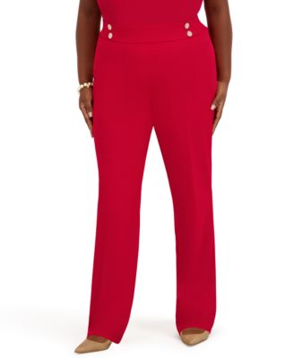 Kasper - Women's Mid-Rise Pull-On Extend Tab Trousers