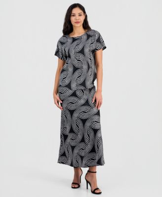 Anne Klein - Women's Pull-On Bias Midi Skirt