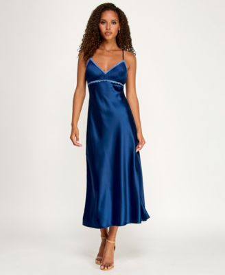 KATIA RAE - Women's V-Neck Pull-On Midi Dress