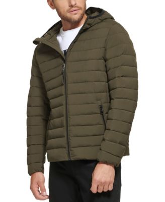Calvin Klein - Men's Hooded & Quilted Packable Jacket