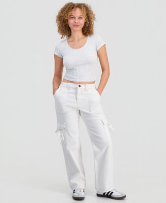 Madden Girl - Juniors' Twill Cargo Pants