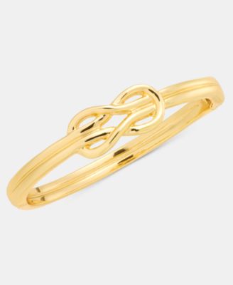On 34th - Gold-Tone Knotted Stack Ring
