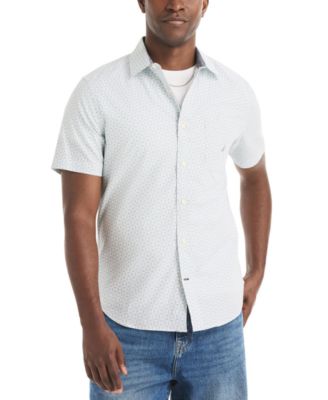 Nautica - Men's Printed Collared Shirt